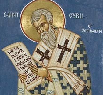 القديس كيرلس الأورشليمي